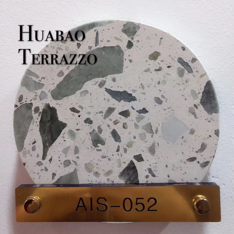 Artificial Inorganic Terrazzo Wall Tiles Flooring Moh'S Hardness 6 Flamed Polished